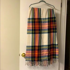 J Crew Plaid Blanket Scarf